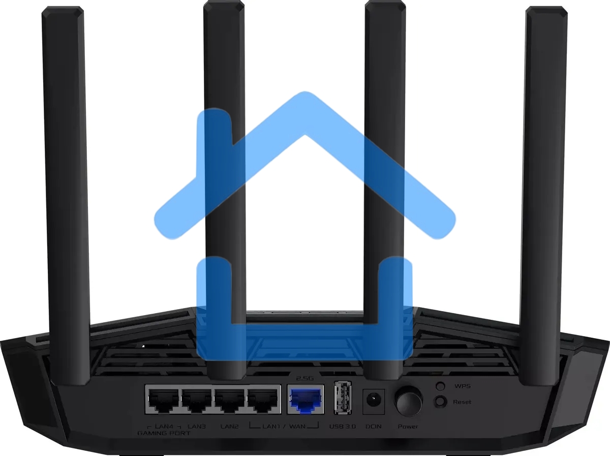 Роутер беспроводной Asus TUF-BE3600 BE3600 100/1000/2500BASE-T черный