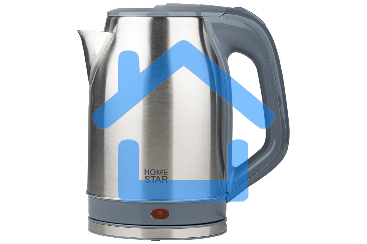 Чайник электрический HOMESTAR HS-1005 2,3 л, 1800 Вт, нержавейка, серый