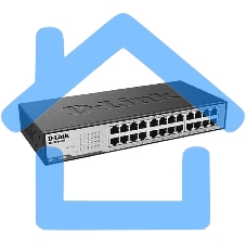 Неуправляемый коммутатор D-Link DES-1024D/H2A с 24 портами 10/100Base-TX