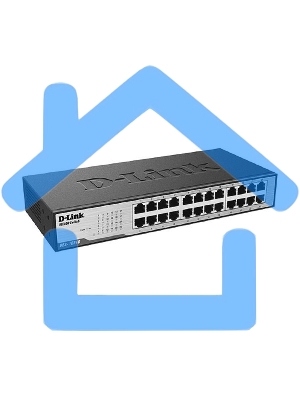 Неуправляемый коммутатор D-Link DES-1024D/H2A с 24 портами 10/100Base-TX