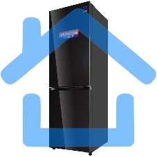 Холодильник Hitachi R-B410PUC6 BBK черный двухкамерный 215/105л морозилка снизу, No Frost