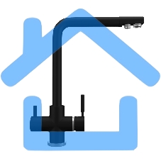 Кухонный смеситель Maunfeld MFQT-16B черный