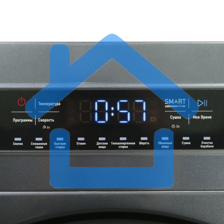 Стирально-сушильная машина Centek CT-1952 серый, загрузка фронтальная 8 кг, 1400 об/мин., класс: А+++