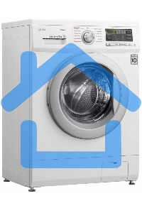 Стиральная машина LG F1296HDS1 белый, загрузка фронтальная 7 кг, 1200 об/мин., класс: А