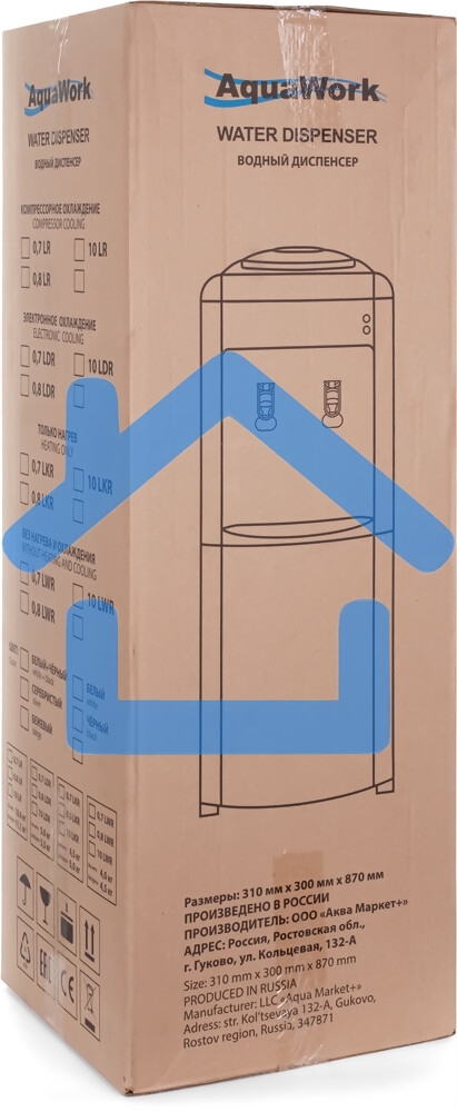 Кулер Aqua Work 0.7LR напольный компрессорный белый