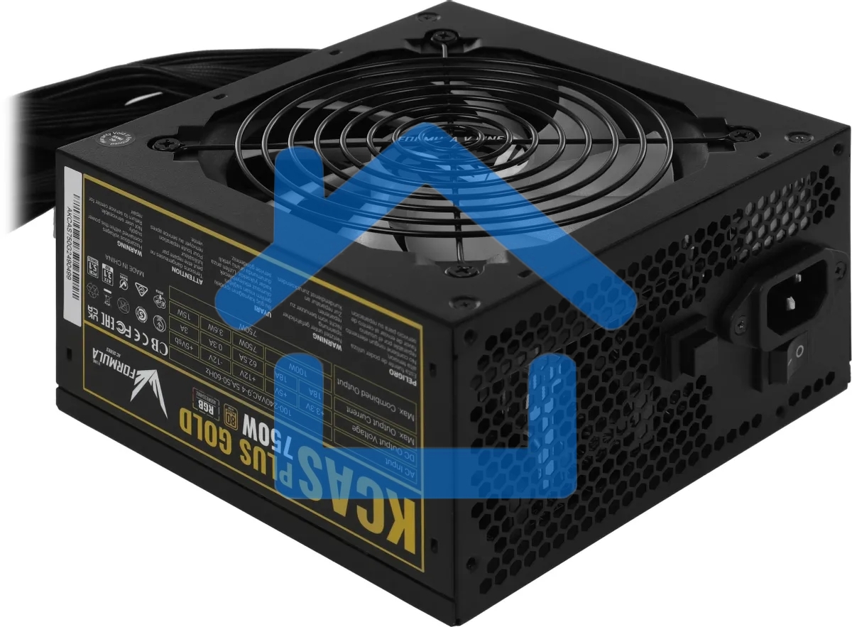 Блок питания Aerocool / Formula ATX 750W AC KCAS PLUS GOLD 750W RGb 80 PLUS gold (20+4pin) APFC 120мм fan color LED 8xSATA RTL