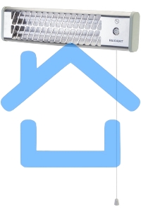 Обогреватель инфракрасный панельный Rexant 60-0059, серый, кварцевый, 1500 Вт, 20 м2, 3 режима обогрева