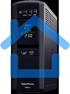 Источник бесперебойного питания Cyberpower CP1350EPFCLCD Line-Interactive 1350VA/810W USB/RS-232/RJ11/45 (6 EURO)