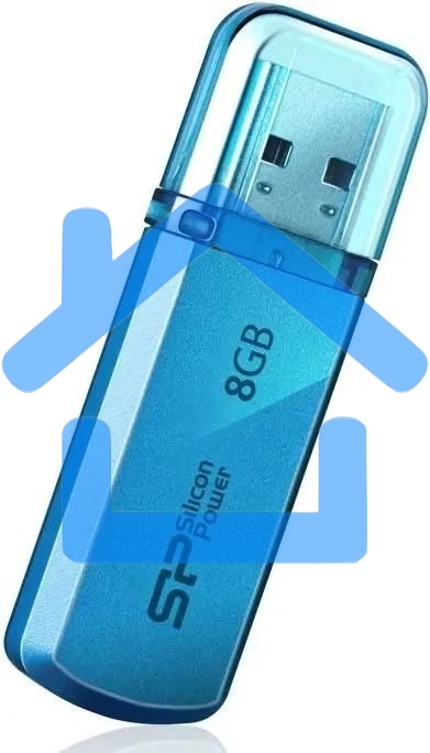 Флешка USB R/W Silicon Power R/W 8Gb Helios 101 SP008Gb,UF2101V1B USB2.0 синий