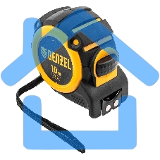 Рулетка 10м х 32мм, автоматич. фиксац., нейлон. покрытие, магнит. зацеп, двухстор. разметка Denzel