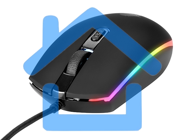 Мышь проводная Qumo Pretender M53 черный, 3200 dpi, USB, кнопки - 4
