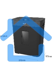 Шредер Deli ET023 черный (секр.P-4) фрагменты 8лист. 15лтр.