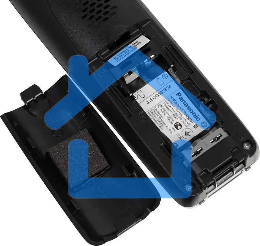 Телефон беспроводной (DECT) Panasonic KX-TG2511RUM (металик) АОН, Caller ID,спикерфон на трубке,переход в Эко режим одним нажатием