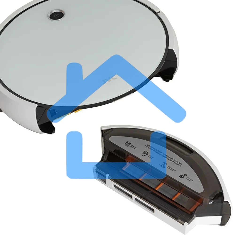 Робот-пылесос JVC JH-VR510 белый, 2500 мА·ч Li-Ion, уборка сухая/влажная, пылесборник контейнер 0.5 л