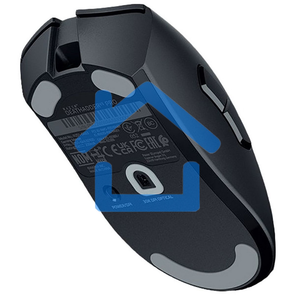 Мышь беспроводная/проводная Razer DeathAdder V3 Pro черный, 30000 dpi, радиоканал, USB, кнопки - 6