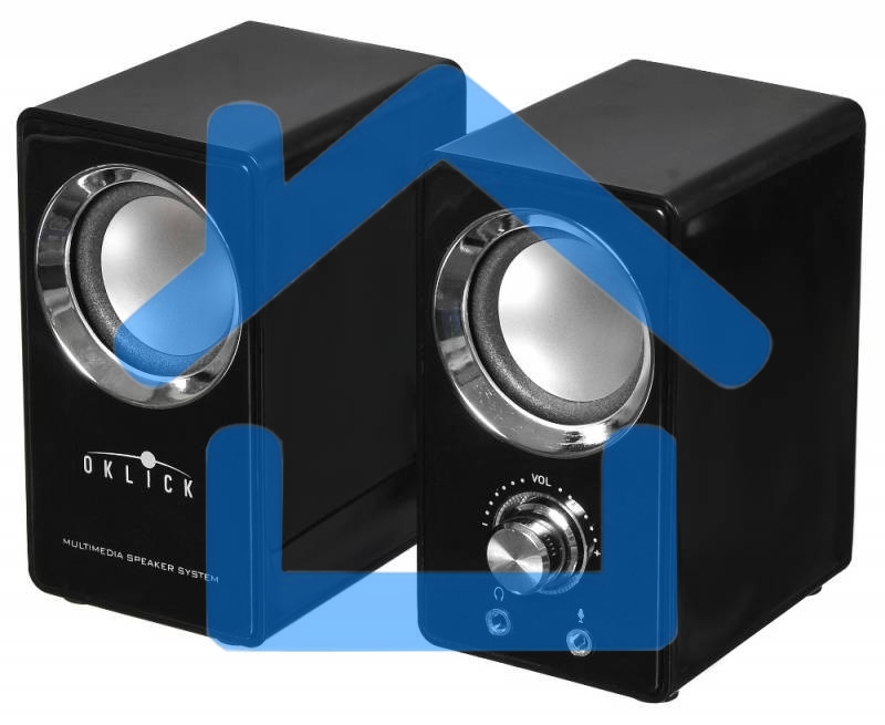 Акустическая система Oklick OK-116 2.0 черный 6Вт