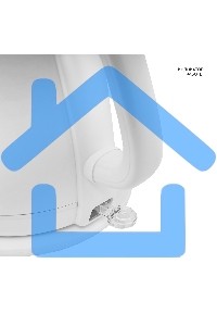 Чайник электрический Galaxy Line GL 0331, белый, пластик, 2200 Вт, 1,8 л