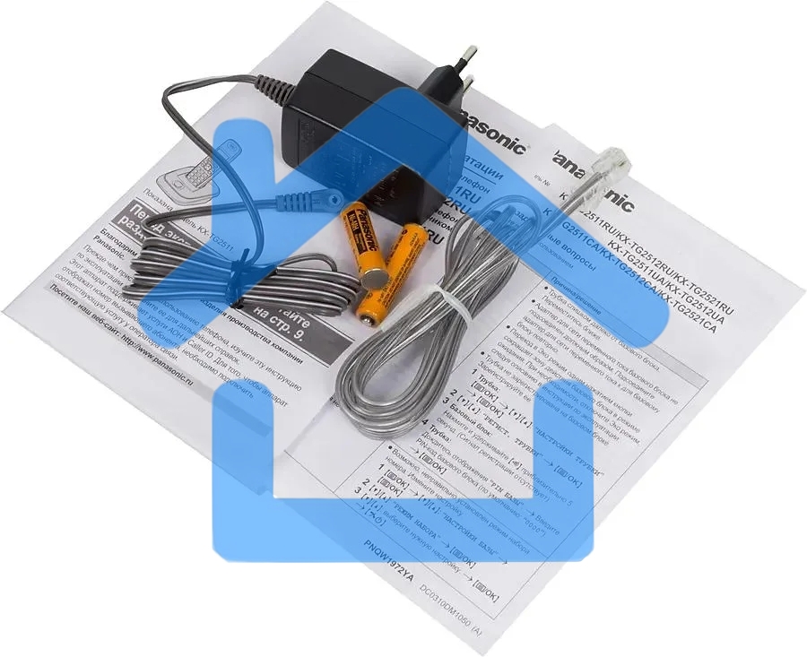 Телефон беспроводной (DECT) Panasonic KX-TG2511RUM (металик) АОН, Caller ID,спикерфон на трубке,переход в Эко режим одним нажатием