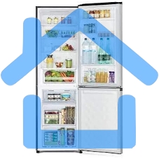 Холодильник Hitachi R-B410PUC6 BSL серебристый бриллиант двухкамерный 215/105л морозилка сверху, No Frost