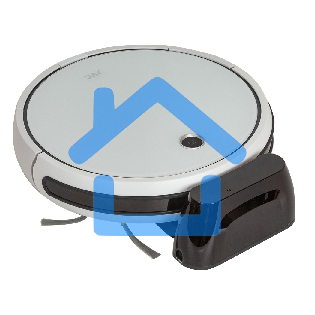 Робот-пылесос JVC JH-VR510 белый, 2500 мА·ч Li-Ion, уборка сухая/влажная, пылесборник контейнер 0.5 л