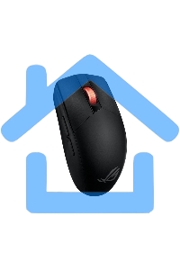 Мышь беспроводная ASUS ROG Strix Impact III Wireless черный, 36000 dpi, радиоканал, Bluetooth, USB, кнопки - 6