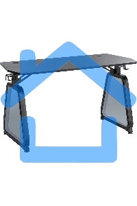 Стол игровой Cactus CS-GMD-BK-RGB столешница МДФ, черный каркас черный 136x60x75см