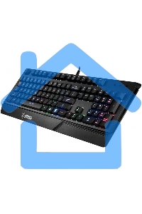 Клавиатура MSI VIGOR GK20 RU черный USB Multimedia for gamer LED (подставка для запястий)