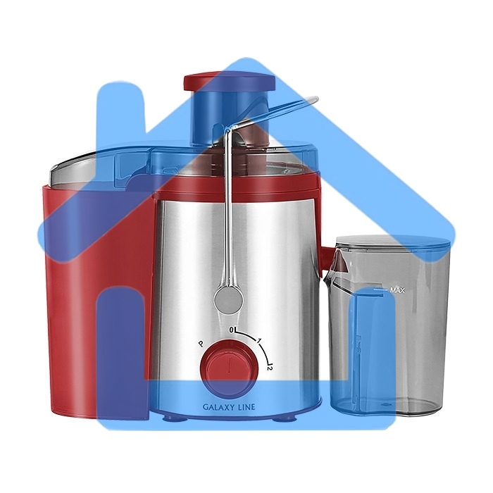 Соковыжималка центробежная Galaxy Line GL 0816 850Вт рез.сок.:550мл. красный/серебристый