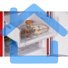 Холодильник Nordfrost NRB 164NF R красный двухкамерный 238/105 л морозилка снизу