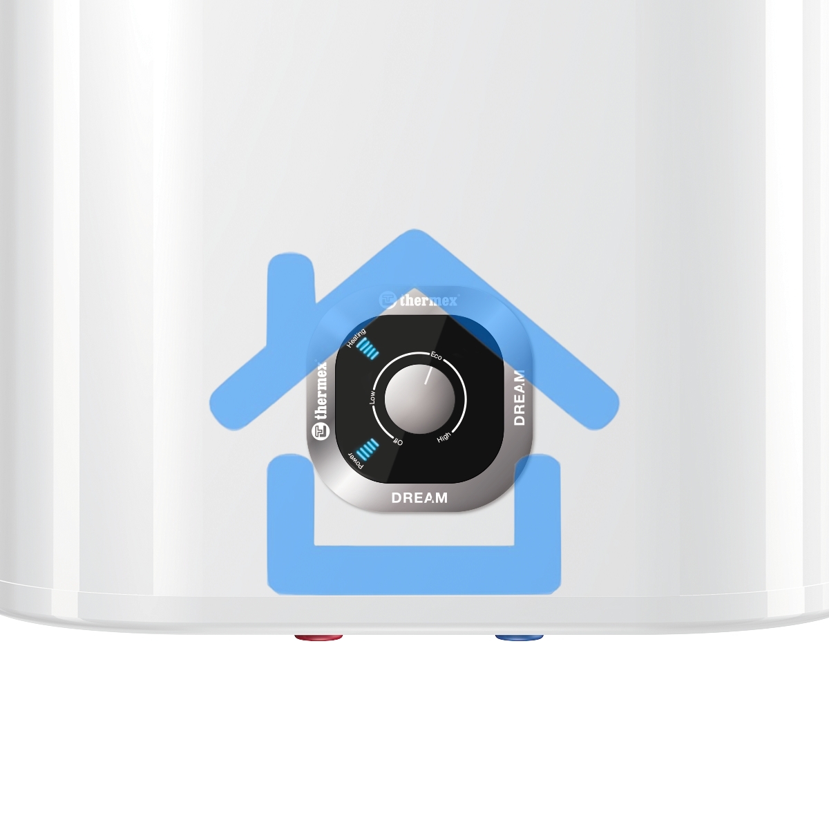 Водонагреватель Thermex Dream 80 2кВт 80л электрический настенный/белый