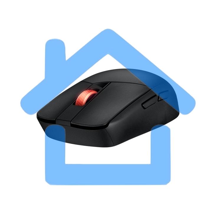 Мышь беспроводная ASUS ROG Strix Impact III Wireless черный, 36000 dpi, радиоканал, Bluetooth, USB, кнопки - 6