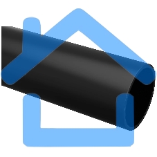 Труба гладкая жесткая ПНД d40 черная (100м)