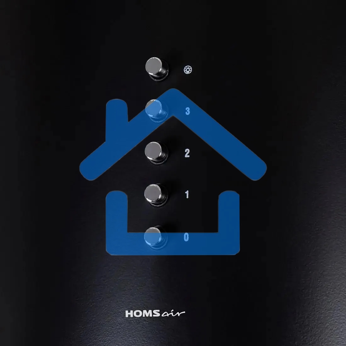 Вытяжка островная HOMSair FLY 1000PH черный, 38 см, 1000 куб. м/ч, 52 дБ