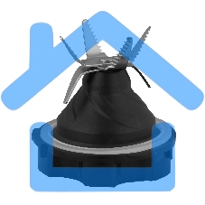 Блендер стационарный Rondell RDE-1253 1200Вт стальной