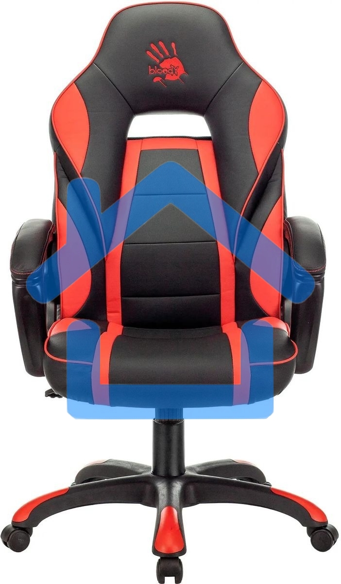 Кресло игровое A4Tech Bloody GC-350 черный/красный эко.кожа крестовина
