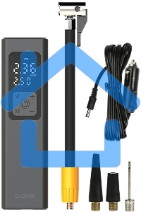 Автомобильный компрессор Digma QBK-275 шланг 0.16м