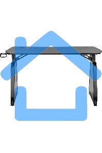 Стол игровой Cactus CS-GMD-BK-RGB столешница МДФ, черный каркас черный 136x60x75см