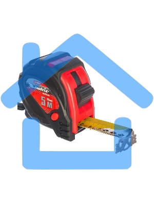 Рулетка Matrix status magnet 3 fixations 5мх25мм обрезиненный корпус зацеп с магнитом