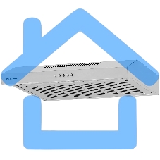 Вытяжка подвесная Krona Briana 500 Inox PB нержавеющая сталь, 49.5 см, 460 куб. м/ч, 42 дБ