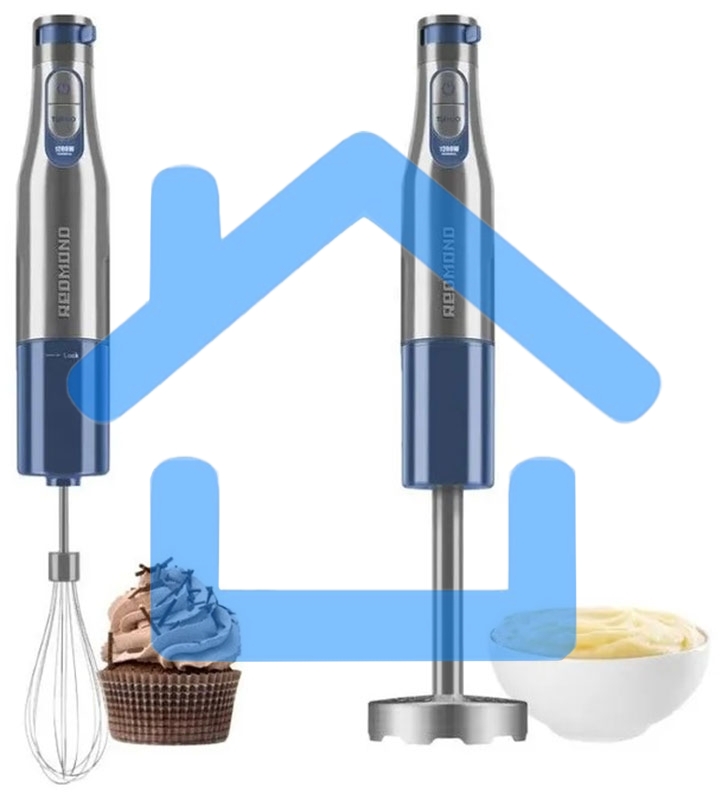 Блендер погружной Redmond BH402 1800Вт, синий