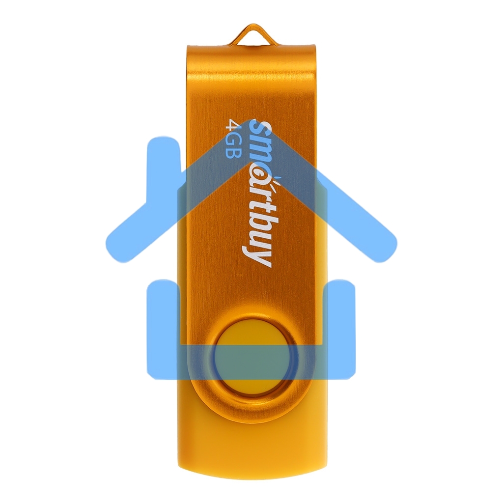 Флешка USB R/W SmartBuy R/W Twist Yellow (SB004Gb2TWY), 4Gb, USB 2.0, R/W 10/7, желтый