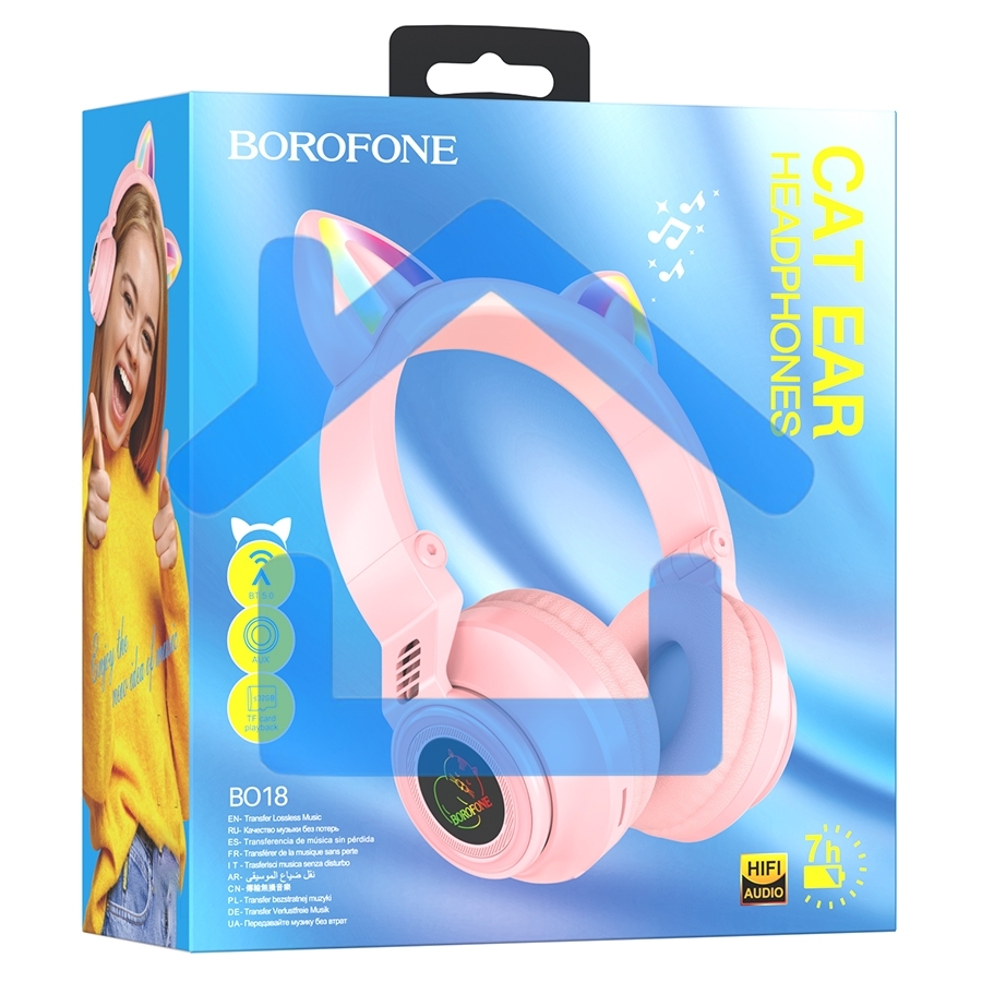Беспроводные наушники BOROFONE (6974443384963) BO18 Pink