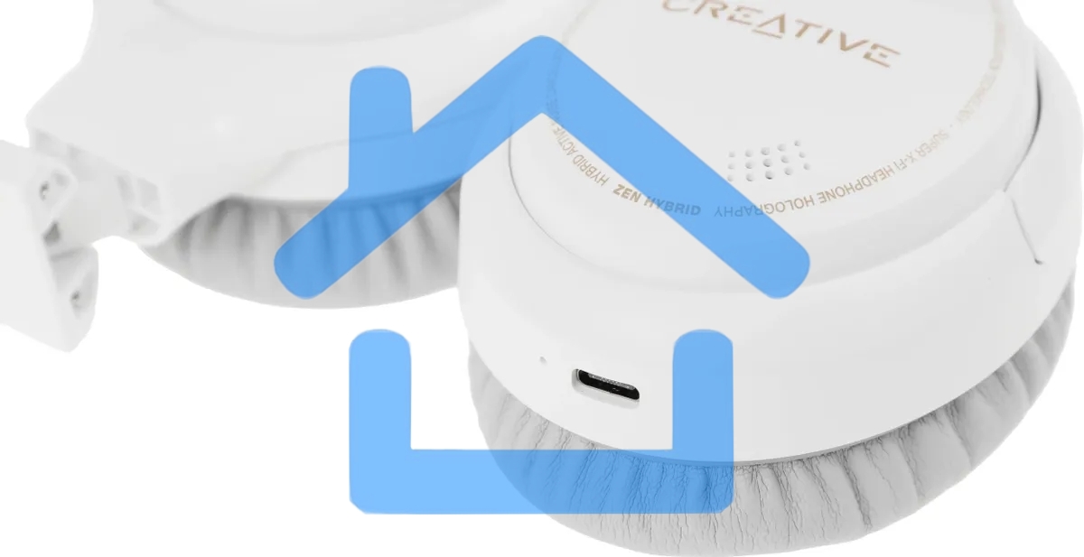 Гарнитура накладные Creative Zen Air Hybrid белый беспроводные bluetooth оголовье