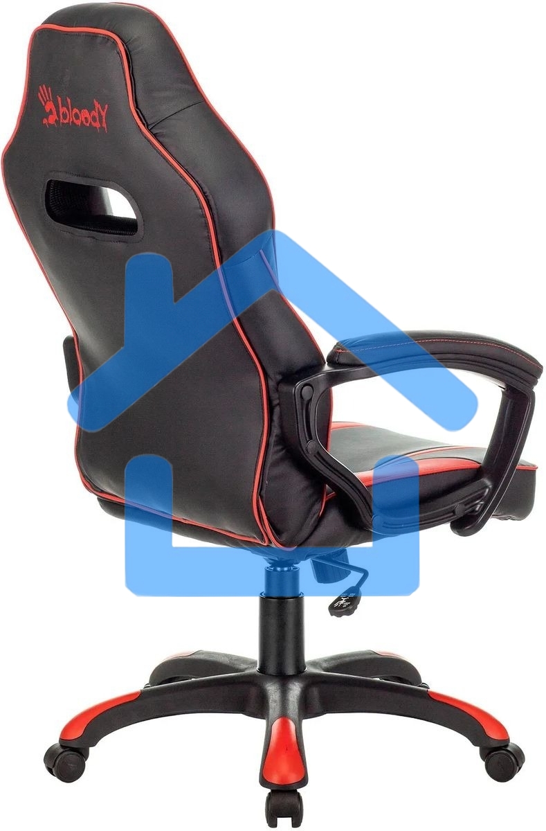 Кресло игровое A4Tech Bloody GC-350 черный/красный эко.кожа крестовина