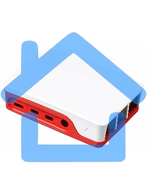 Корпус Raspberry Pi 4, Official Raspberry Pi 4 Cases, RED/WHITE
