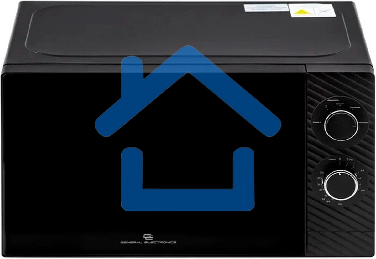 Микроволновая печь General Electronics 20L SOLO черная GE-MS120B 700W