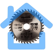 Диск SPARTA Пильный по дереву,125x22мм,36 зубьев 732395 Диск SPARTA Пильный по дереву,125x22мм,36 зубьев 732395