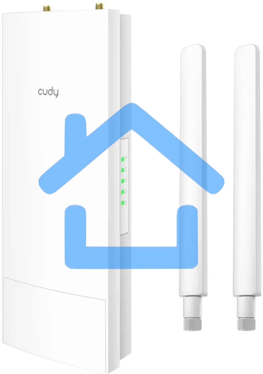 Повторитель беспроводного сигнала Cudy AP1200 Outdoor AC1200 Wi-Fi белый