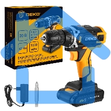 Дрель-шуруповерт DEKO Banger 20V ONE+, Аккумуляторная, 20В, 1 АКБ