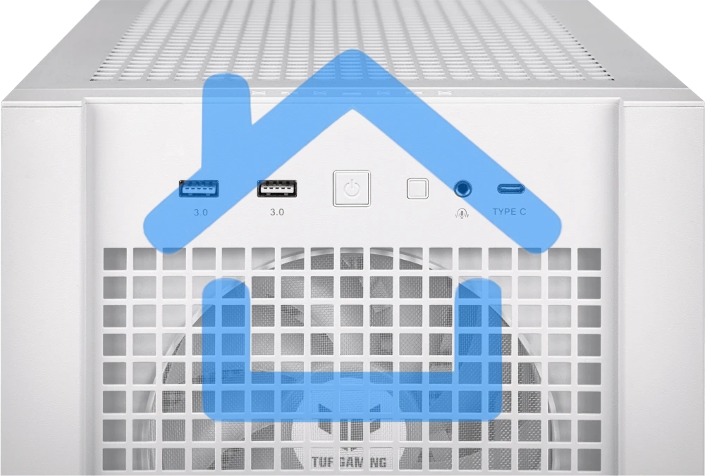 Компьютерный корпус ASUS TUF GAMING GT302 TG ARGB белый/ GT302/ARGB FANS/WHT (90DC00I3-B19000)